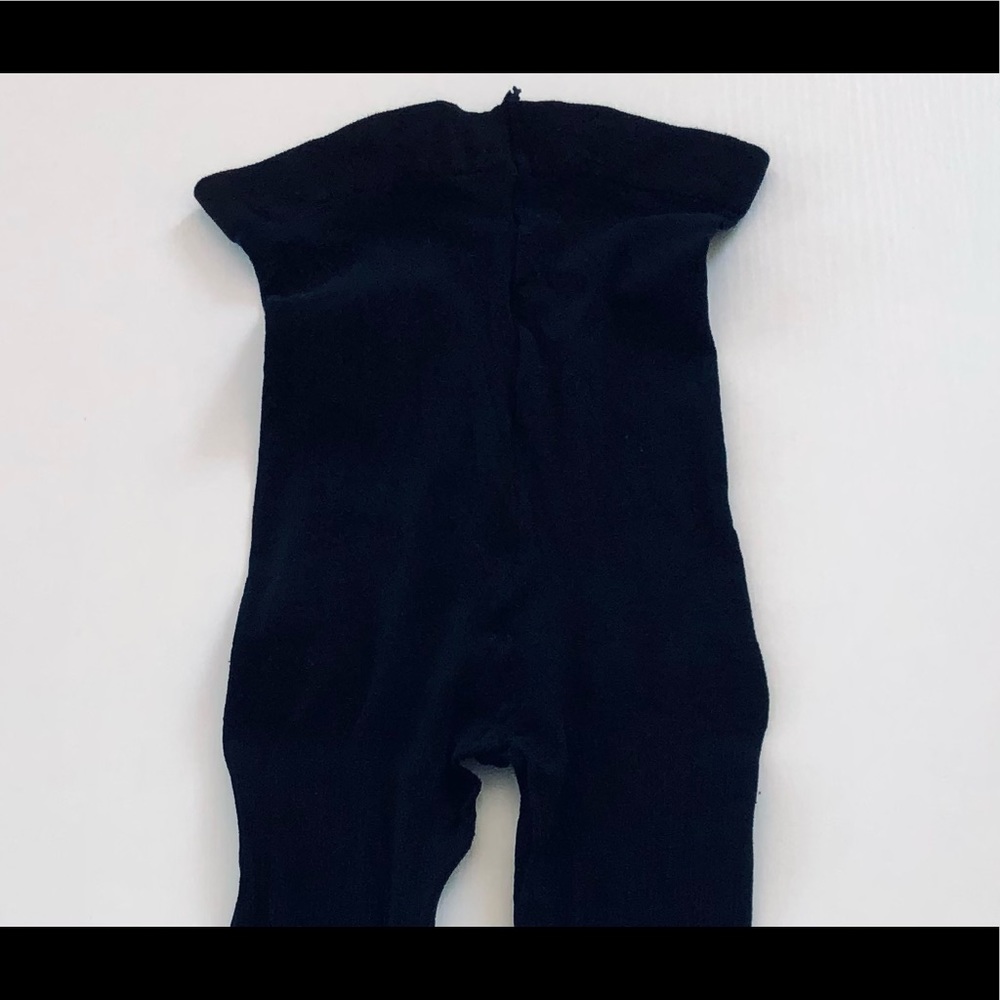 VTG 80s Black tights Goth/punk Distressed stockings Size medium/ tall - Picture 7 of 9